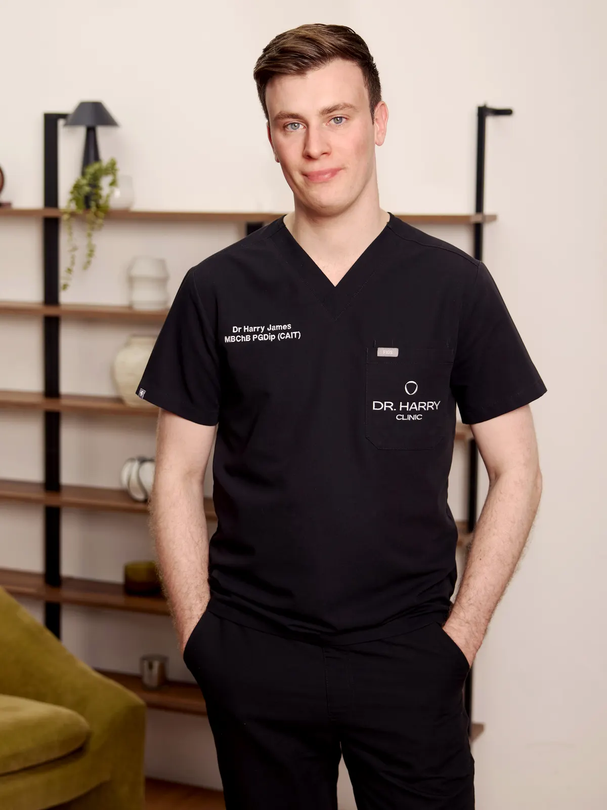 Dr Harry James in the consultation room