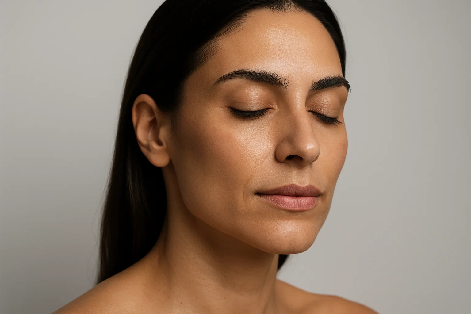 Editorial still life of dermal filler products in warm neutral light, illustrating the range of gel densities used across different areas of the face